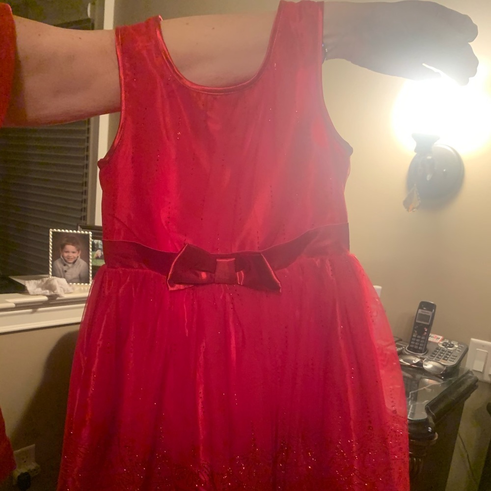 Kids Red Puffy Dress